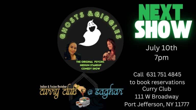 Ghosts & Giggles July 10th show Curry Club